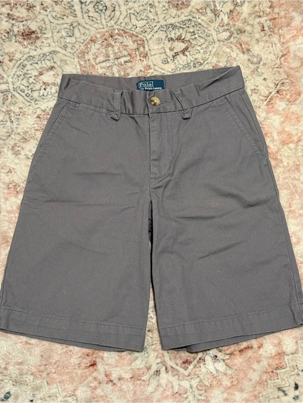 Ralph Lauren Gray Flat Front Kid’s Shorts